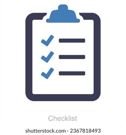 Lista de comprobación y aprobación del concepto de icono