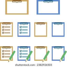 Juego de lápiz de enlace de lista de comprobación