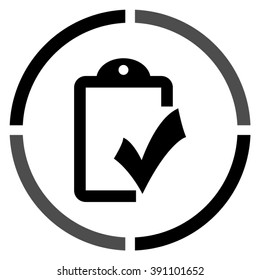 checklist  - black vector icon