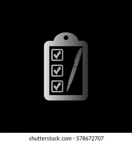 checklist -  black vector icon