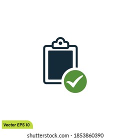 checklist board icon illustration simple design element vector logo template