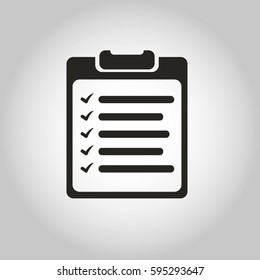 Checklist Bullet Point List Line Icon Vector