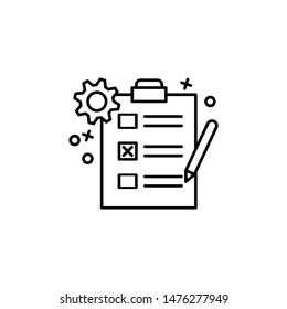 Checklist, business, exam, archive icon. Element of customer services icon