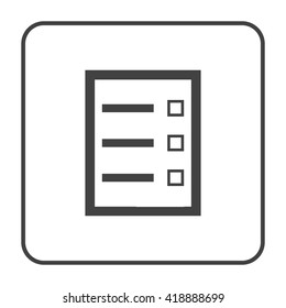 Checklist button