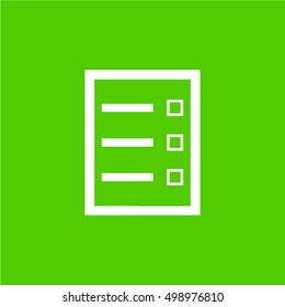 Checklist button