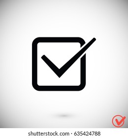 Checklist button icon, Vector EPS 10 illustration style