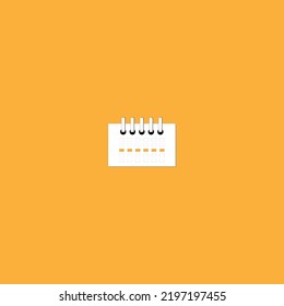 Checklist and calendar flat icon design notebook