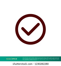 Checklist, Check Mark Icon Vector Logo Template Illustration Design. Vector EPS 10.