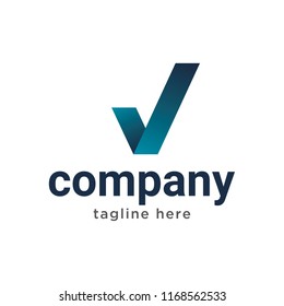 checklist, check mark, check logo stylized creative design template