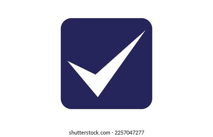 checklist, check mark, check logo stylized creative design template