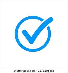 lista de comprobación, marca de verificación, marca la plantilla de diseño creativo con estilo de logotipo. Vector 10 eps.