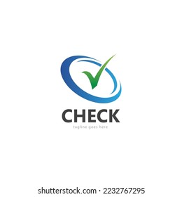 checklist  check mark  check logo template vector