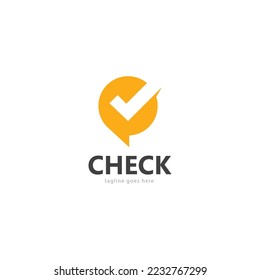 checklist  check mark  check logo template vector