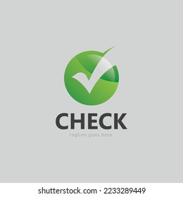 checklist check mark check logo template vector