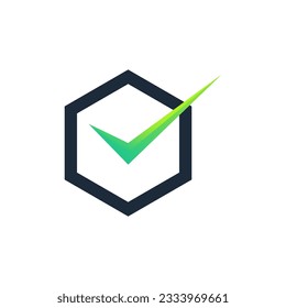 Checklist check mark check logo template