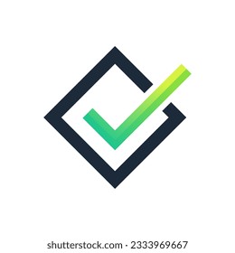 Checklist check mark check logo template