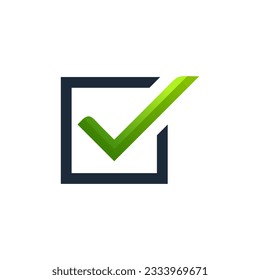 Checklist check mark check logo template