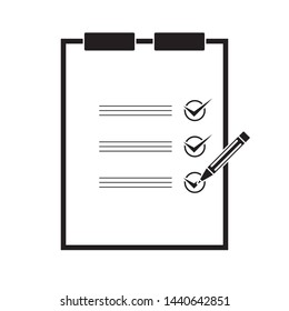 checklist checkboard icon vector illustration