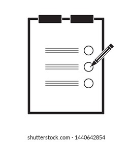 checklist checkboard icon vector illustration