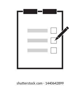 checklist checkboard icon vector illustration