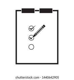 checklist checkboard icon vector illustration