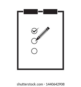 checklist checkboard icon vector illustration