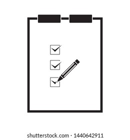 checklist checkboard icon vector illustration