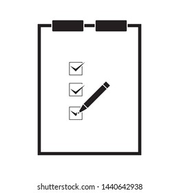 checklist checkboard icon vector illustration