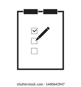 checklist checkboard icon vector illustration