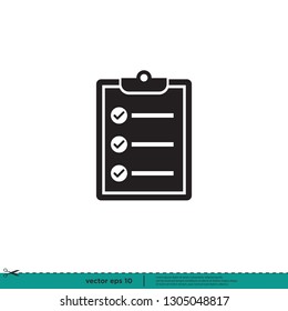 Checklist checkmark Icon Vector