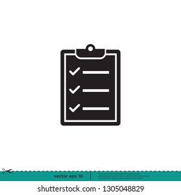 Checklist checkmark Icon Vector