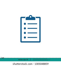 Checklist checkmark Icon Vector