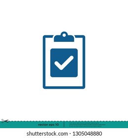 Checklist checkmark Icon Vector