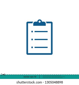 Checklist checkmark Icon Vector
