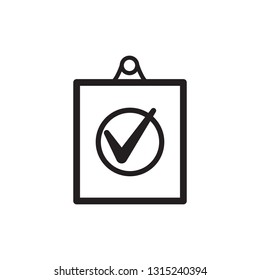 checklist checkmark icon vector