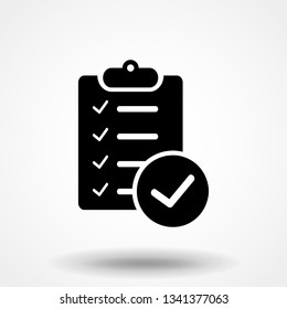 Checklist checkmark Icon Vector illustration