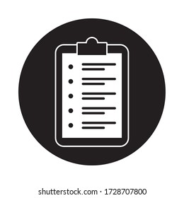 checklist clipboar document isolated icon vector illustration design
