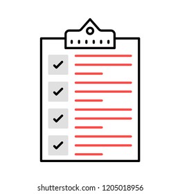 checklist  clipboard  document 