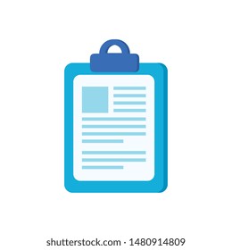 checklist clipboard document isolated icon