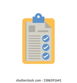 checklist clipboard document isolated icon vector illustration design