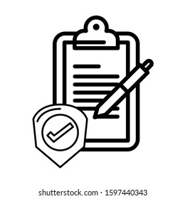 checklist clipboard document isolated icon vector illustration design
