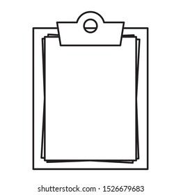 checklist clipboard documents isolated icon vector illustration design