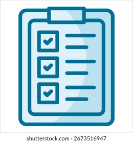 Checklisten-Zwischenablage-Symbolelement für Design
