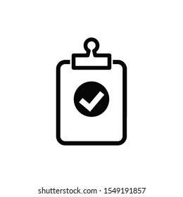 checklist clipboard icon trendy flat design