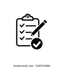 checklist clipboard icon trendy flat design