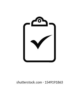 checklist clipboard icon trendy flat design