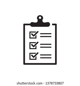checklist clipboard icon vector