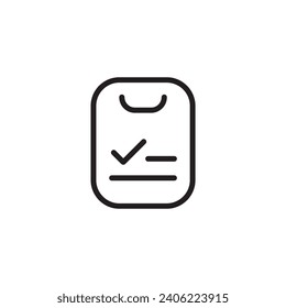 Checklist clipboard icon vector illustration