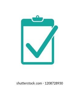 Checklist clipboard icon vector logo template