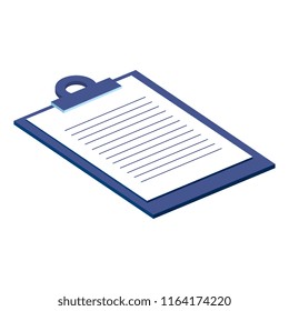 checklist clipboard isolated icon